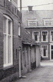De Flipsteeg in Bolsward ca. 1950, huis van Pieter Ferwerda